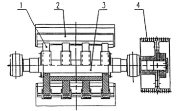 反击式破碎机转子部件图